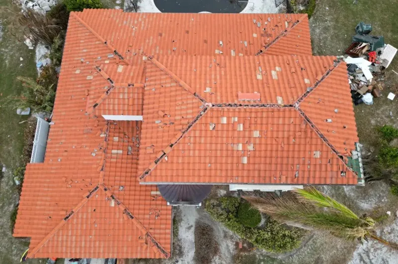 Hurricane Damaged Roof