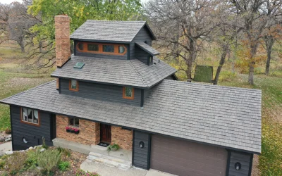 Brava’s beautiful slate roofing tiles blend project