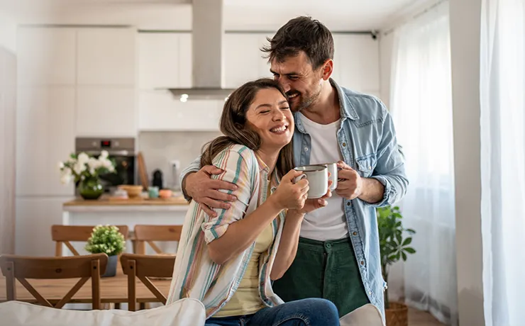 Couple Celebrating Approved Financing