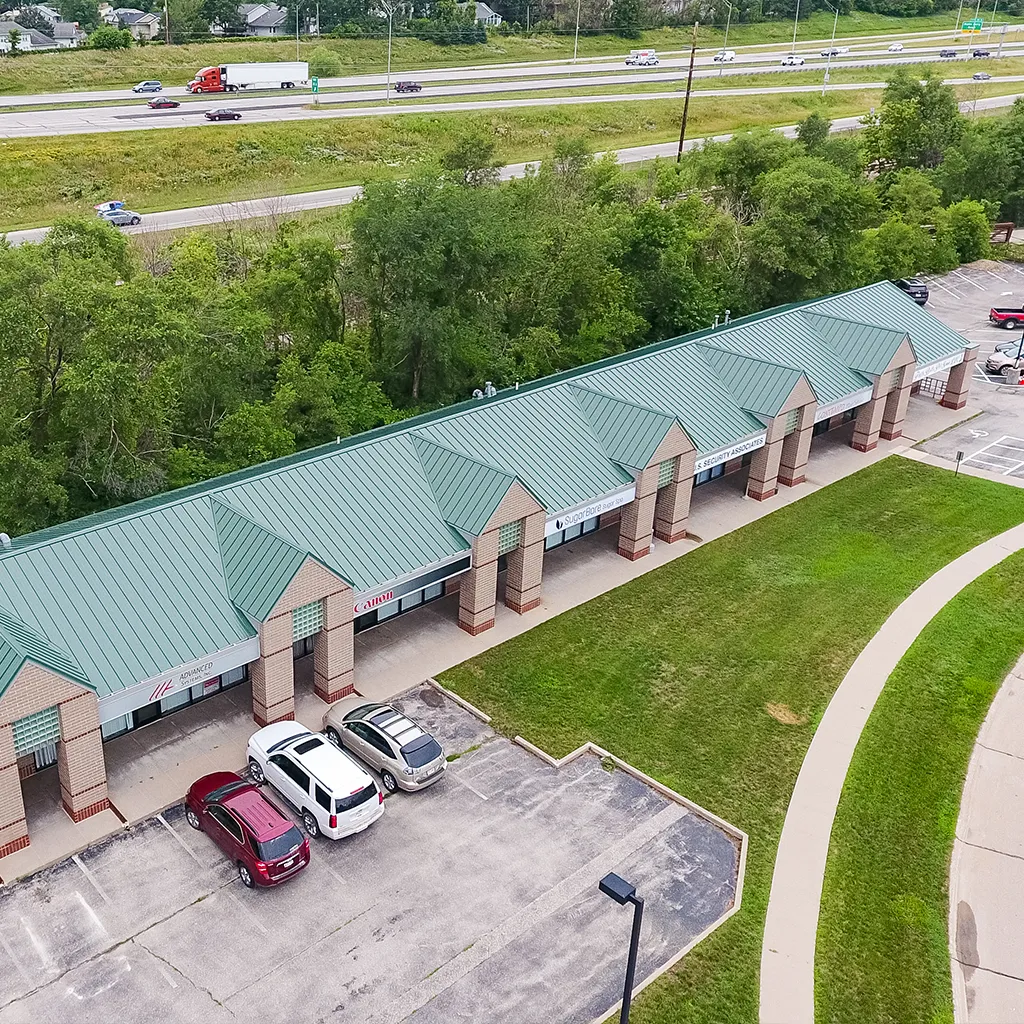 New Metal Roof on Shopping Center